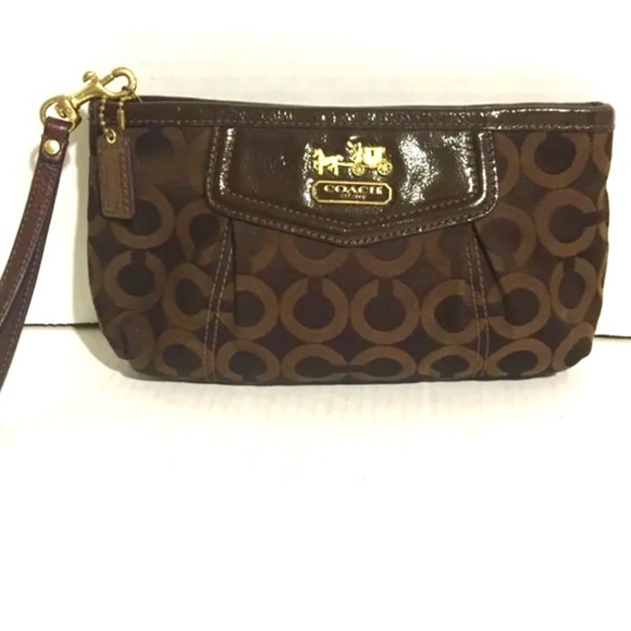 Coach vintage CC signature print wristlet - Picture 4 of 6